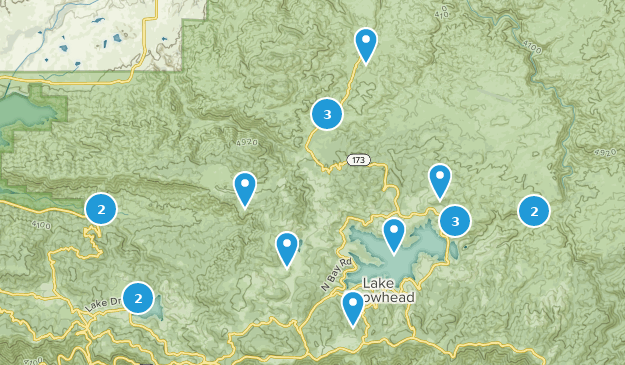 Lake Arrowhead, California Map