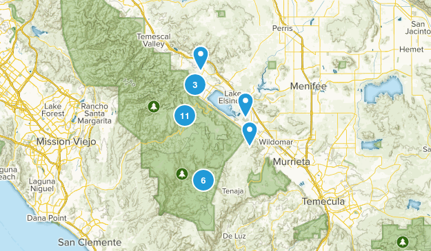 Lake Elsinore, California Map