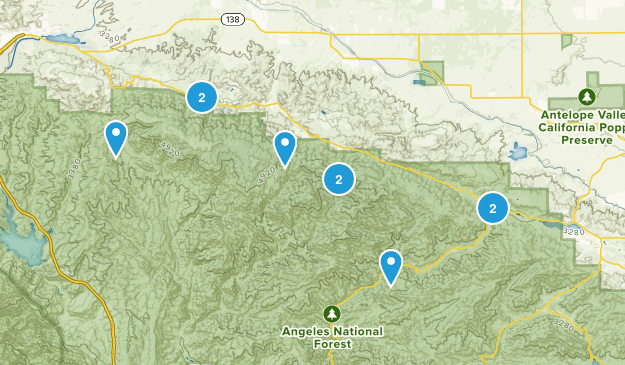 Lake Hughes, California Map