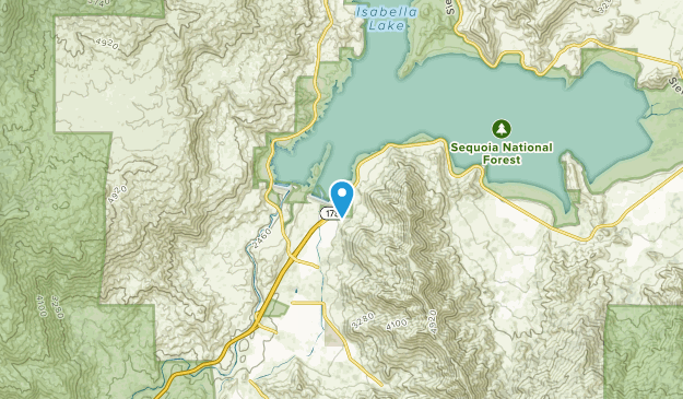 Lake Isabella, California Map