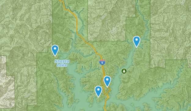 Lakehead, California Map