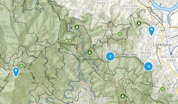 Larkspur, California Map
