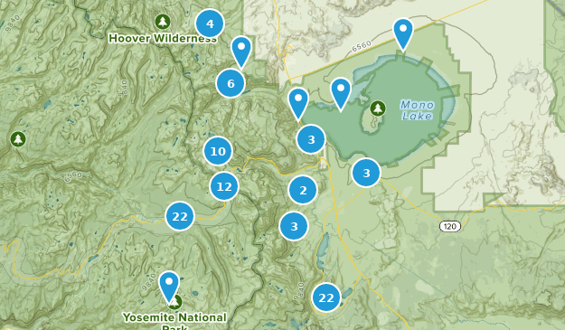 Lee Vining, California Map
