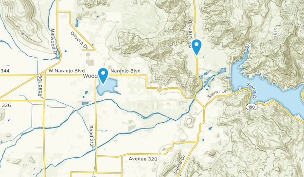 Lemon Cove, Californie Map