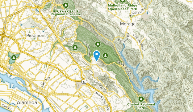 Leona Heights, California Map