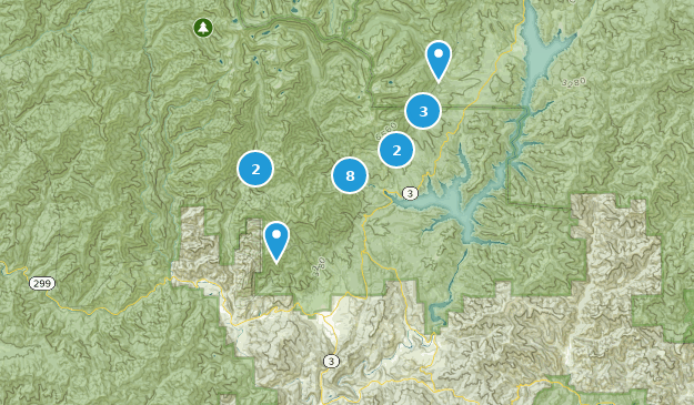 Lewiston, Californie Map