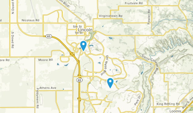 Lincoln, California Map