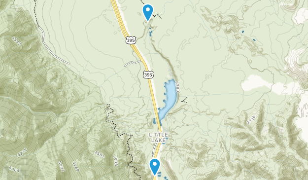 Little Lake, California Map