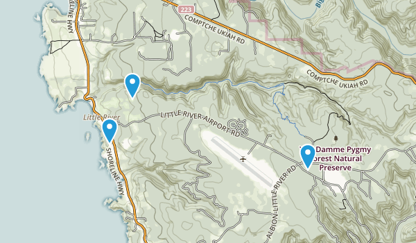 Little River, California Map