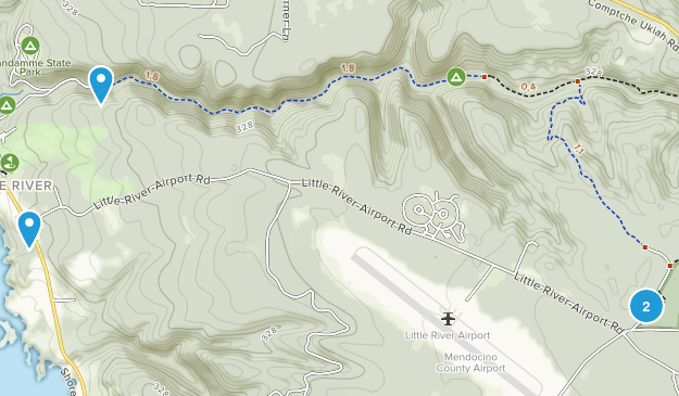 Little River, California Map
