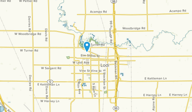 Lodi, Californie Map