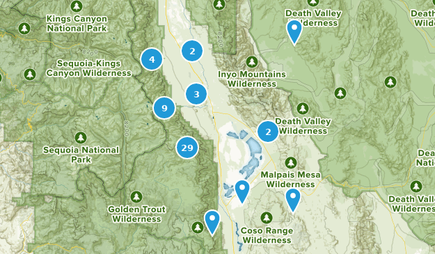 Lone Pine, California Map