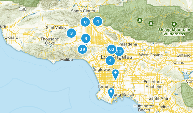 Los Angeles, California Map