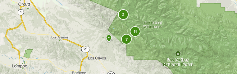 Best trails in Los Olivos, California