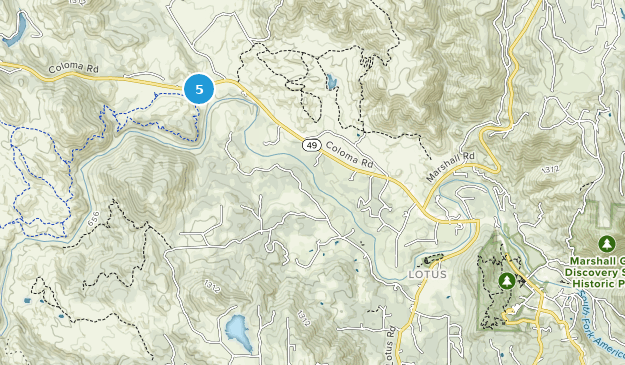 Lotus, Californie Map
