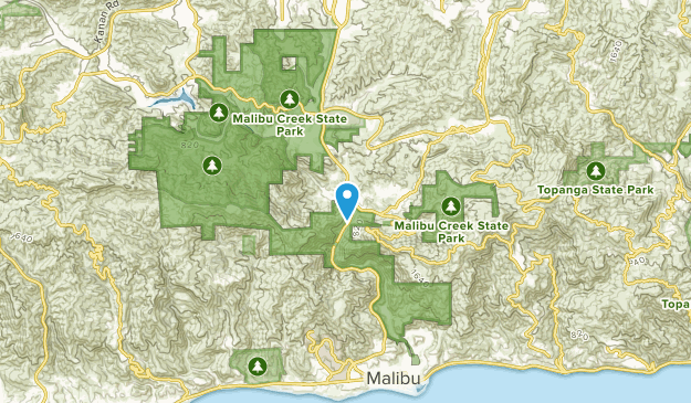 Malibu Bowl, California Map