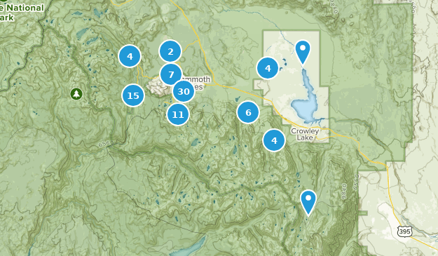 Mammoth Lakes, California Map