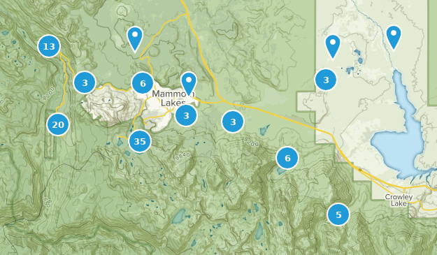 Mammoth Lakes, California Map