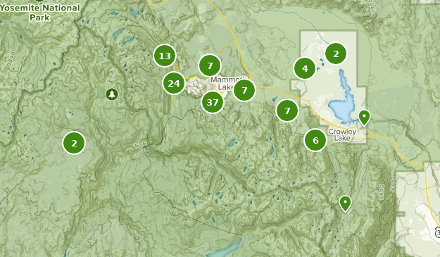 Mammoth Lakes, California Map