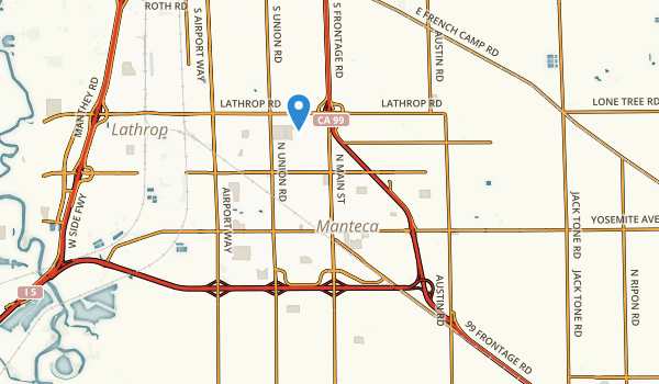 Manteca, California Map