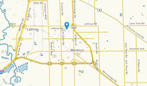 Manteca, California Map