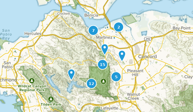 Martinez, Californie Map