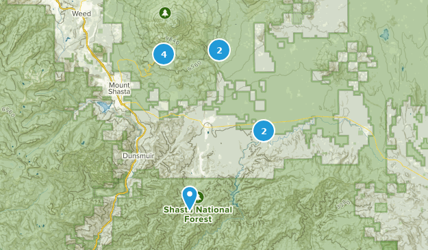 Mccloud, Kalifornien Map