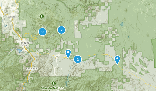 Mccloud, Californie Map