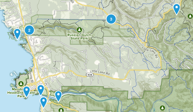 Mendocino, California Map