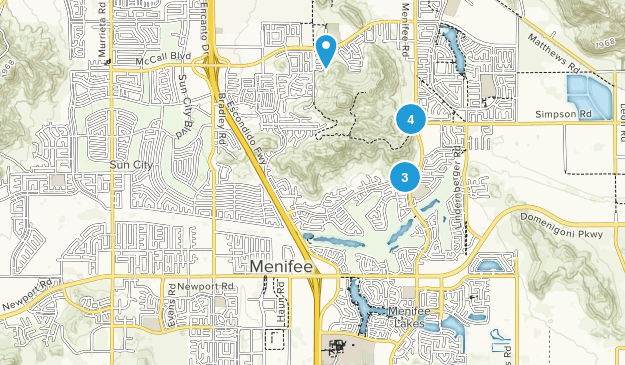 Menifee, California Map