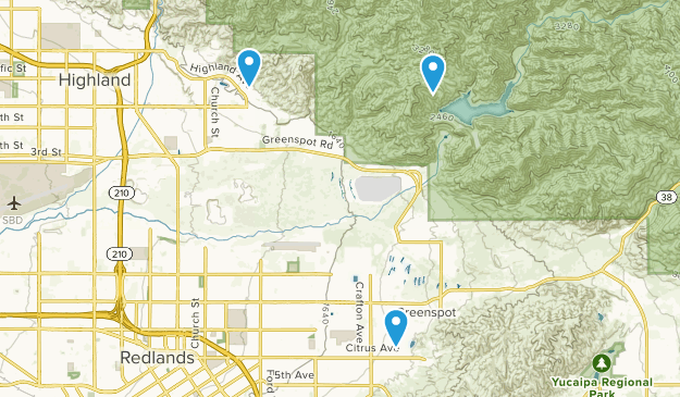 Mentone, California Map