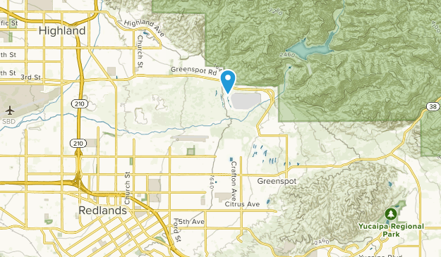 Mentone, Californie Map