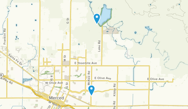 Merced, California Map
