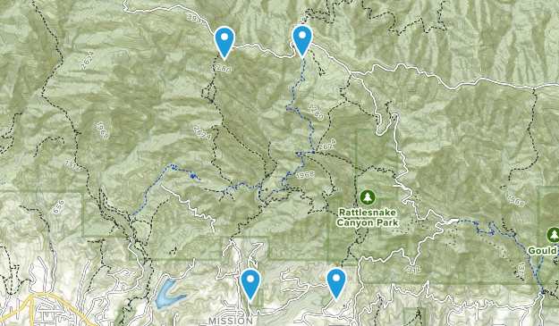 Mission Canyon, California Map