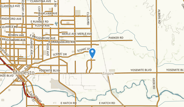 Modesto, California Map