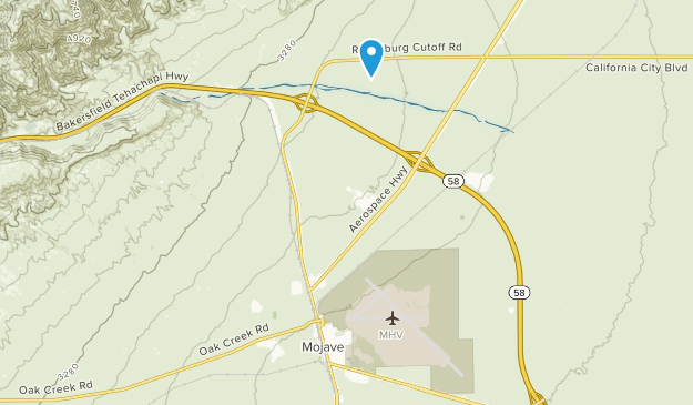 Mojave, Californie Map