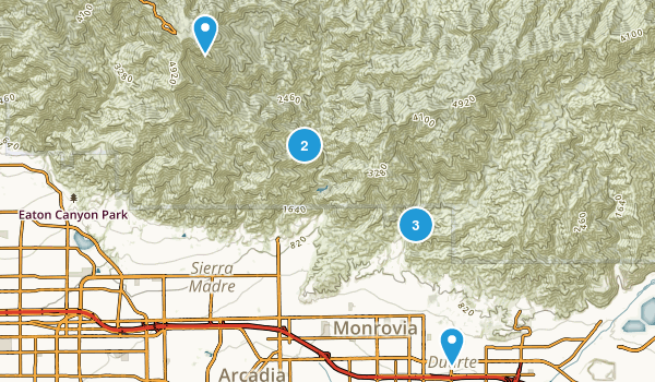 Monrovia, California Map