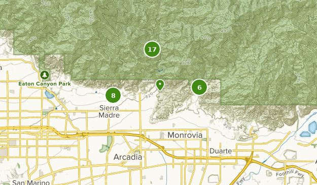 Monrovia, California Map
