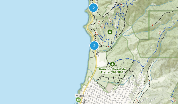 Montara, Californie Map