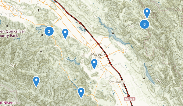 Morgan Hill, California Map
