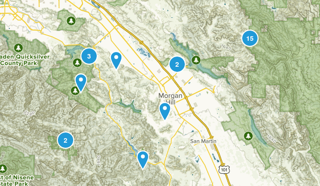 Morgan Hill, California Map