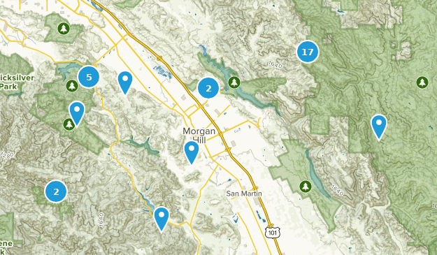 Morgan Hill, California Map