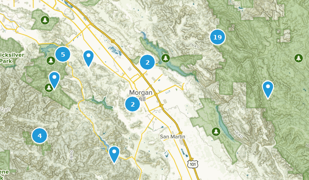 Morgan Hill, California Map