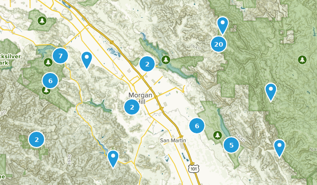 Morgan Hill, California Map