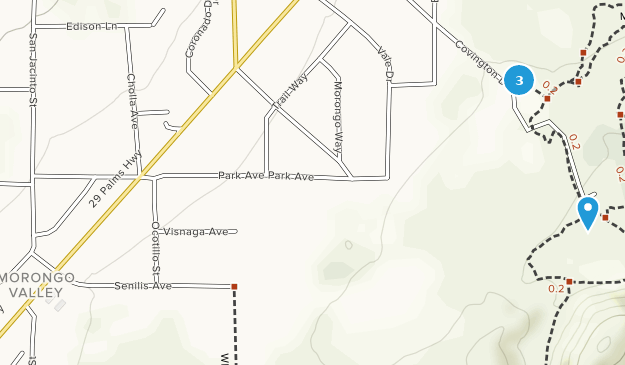 Morongo Valley, Californie Map