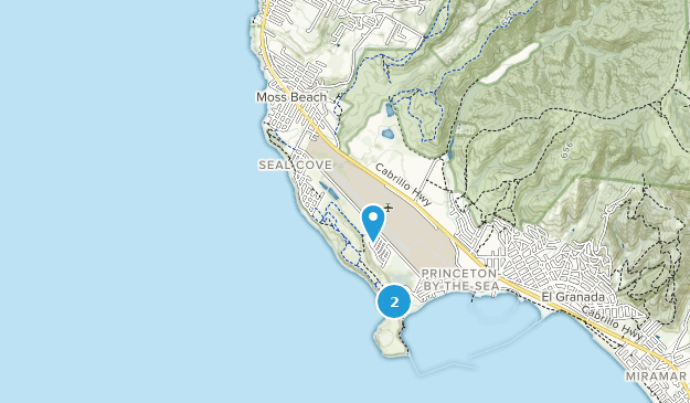 Moss Beach, Californie Map