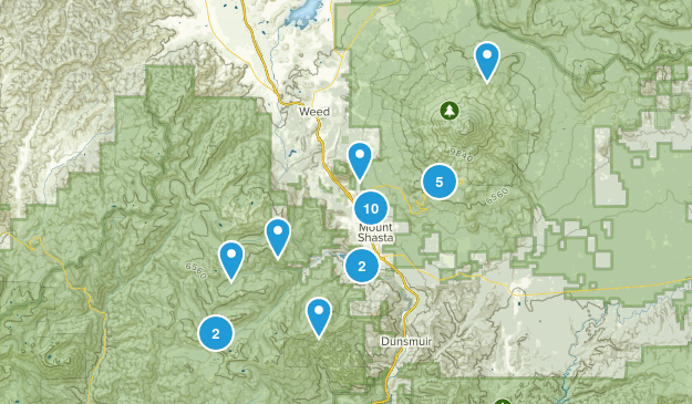 Mount Shasta, California Map