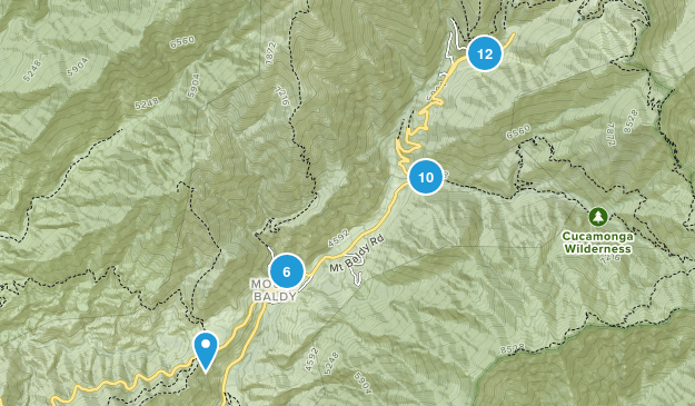 Mt Baldy, California Map