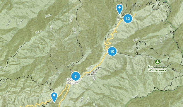 Mt Baldy, California Map
