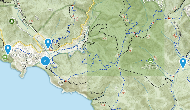 Best Trails Near Muir Beach California Alltrails Muir Beach California Map